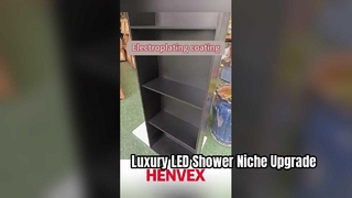 Modern 304 Stainless Steel Shower Niche with LED Lighting