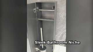 Modern Bathroom Niche Storage Solution